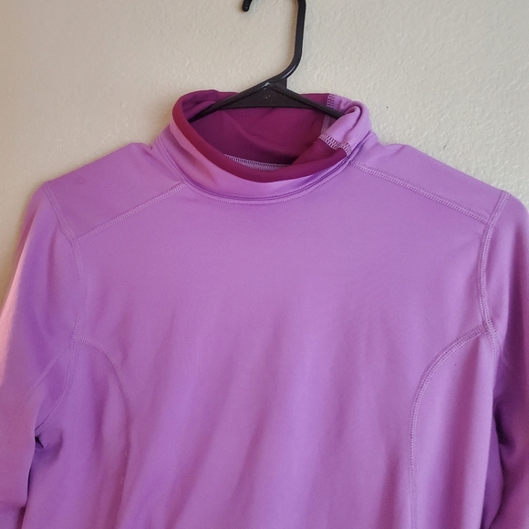 Nike Dri Fit Purple Mock Neck Performanc Pullover - Picture 4 of 5